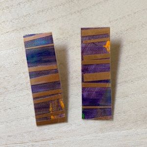 Handmade paper earrings